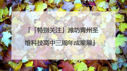 「特别关注」潍坊青州圣维科技高中三周年成果展
