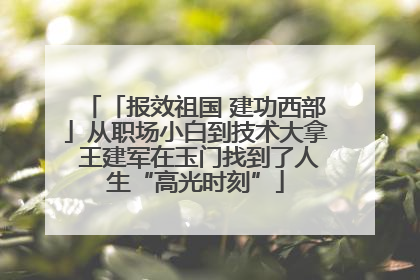 「报效祖国 建功西部」从职场小白到技术大拿 王建军在玉门找到了人生“高光时刻”
