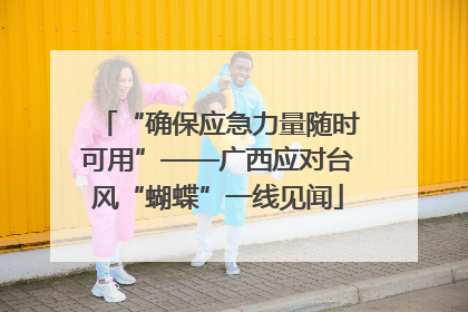 “确保应急力量随时可用”——广西应对台风“蝴蝶”一线见闻