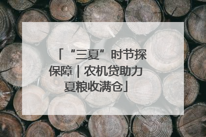“三夏”时节探保障｜农机贷助力夏粮收满仓