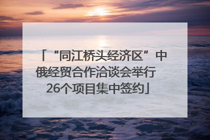 “同江桥头经济区”中俄经贸合作洽谈会举行 26个项目集中签约