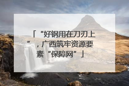 “好钢用在刀刃上”，广西筑牢资源要素“保障网”