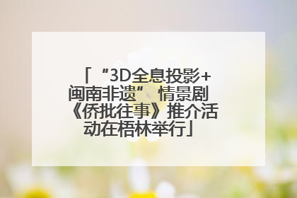 “3D全息投影+闽南非遗” 情景剧《侨批往事》推介活动在梧林举行