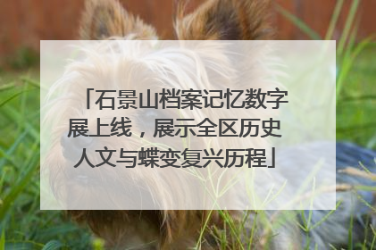 石景山档案记忆数字展上线，展示全区历史人文与蝶变复兴历程