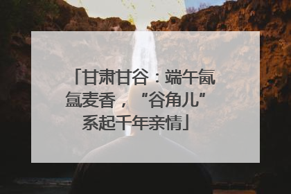 甘肃甘谷：端午氤氲麦香，“谷角儿”系起千年亲情