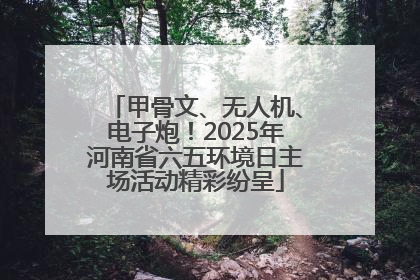 甲骨文、无人机、电子炮！2025年河南省六五环境日主场活动精彩纷呈
