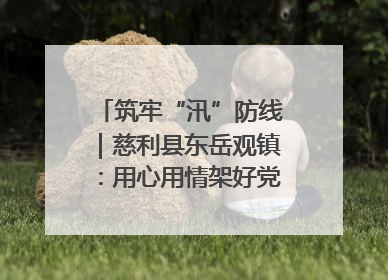 筑牢“汛”防线｜慈利县东岳观镇：用心用情架好党群温暖悠长的“连心桥”