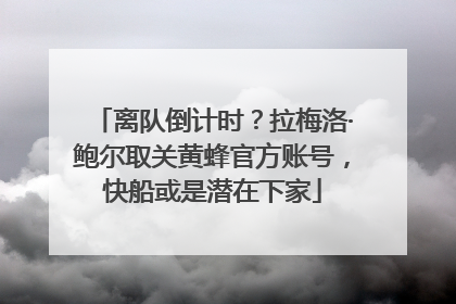 离队倒计时？拉梅洛·鲍尔取关黄蜂官方账号，快船或是潜在下家