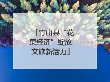 竹山县“花果经济”绽放文旅新活力