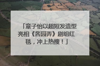 章子怡以超短发造型亮相《酱园弄》剧组红毯，冲上热搜！