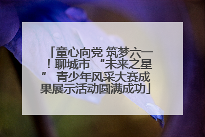 童心向党 筑梦六一！聊城市 “未来之星” 青少年风采大赛成果展示活动圆满成功
