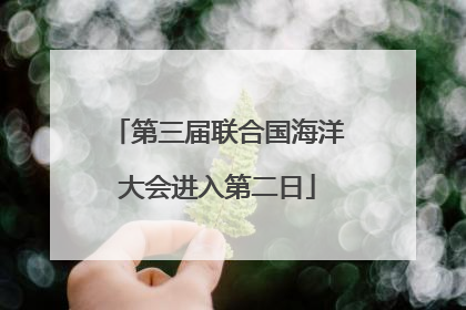 第三届联合国海洋大会进入第二日