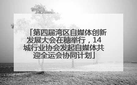 第四届湾区自媒体创新发展大会在穗举行，14城行业协会发起自媒体共迎全运会协同计划
