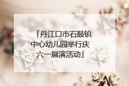 丹江口市石鼓镇中心幼儿园举行庆六一展演活动