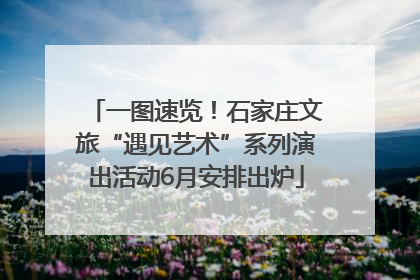 一图速览！石家庄文旅“遇见艺术”系列演出活动6月安排出炉