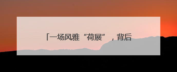 一场风雅“荷展”，背后是相隔千里两地的渊源和令人感动的历史人文情怀