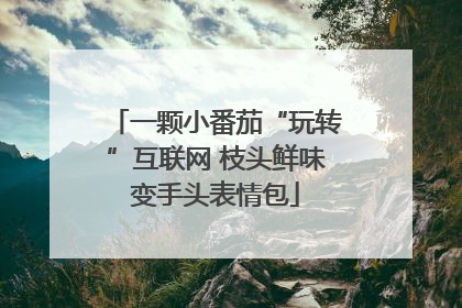 一颗小番茄“玩转”互联网 枝头鲜味变手头表情包
