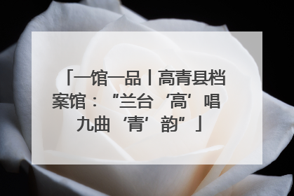一馆一品丨高青县档案馆：“兰台‘高’唱 九曲‘青’韵”