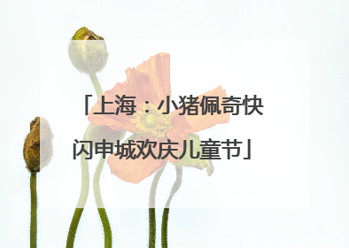 上海：小猪佩奇快闪申城欢庆儿童节