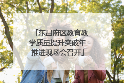 东昌府区教育教学质量提升突破年推进现场会召开