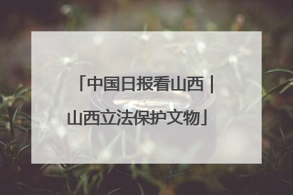中国日报看山西｜山西立法保护文物
