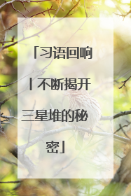 习语回响丨不断揭开三星堆的秘密