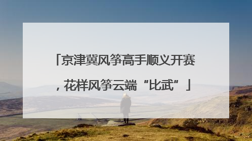 京津冀风筝高手顺义开赛，花样风筝云端“比武”