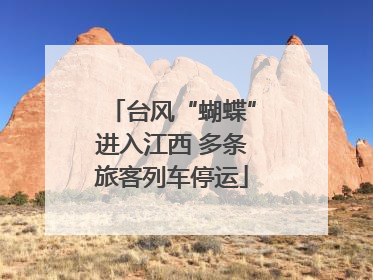 台风“蝴蝶”进入江西 多条旅客列车停运