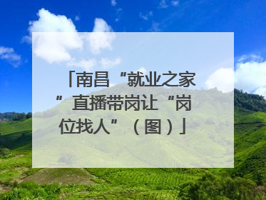 南昌“就业之家”直播带岗让“岗位找人”（图）