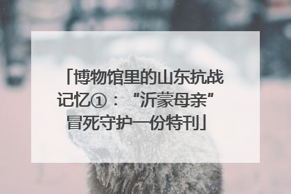 博物馆里的山东抗战记忆①：“沂蒙母亲”冒死守护一份特刊