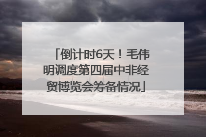 倒计时6天！毛伟明调度第四届中非经贸博览会筹备情况