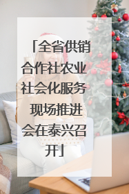 全省供销合作社农业社会化服务 现场推进会在泰兴召开