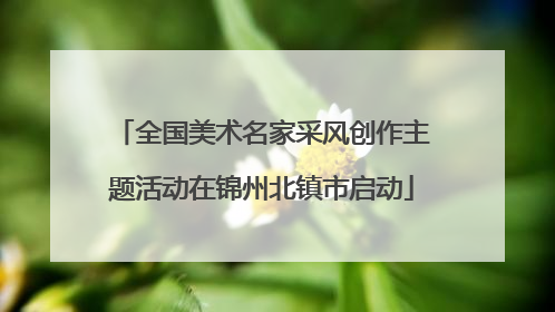全国美术名家采风创作主题活动在锦州北镇市启动