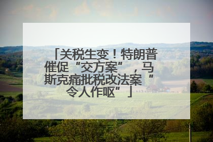 关税生变！特朗普催促“交方案”，马斯克痛批税改法案“令人作呕”