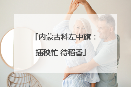 内蒙古科左中旗：插秧忙 待稻香