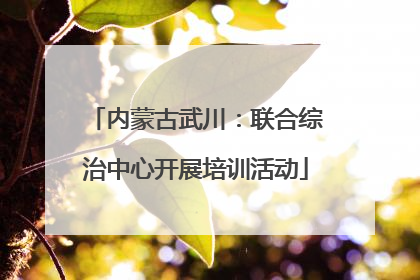 内蒙古武川：联合综治中心开展培训活动