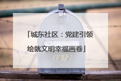 城东社区：党建引领绘就文明幸福画卷