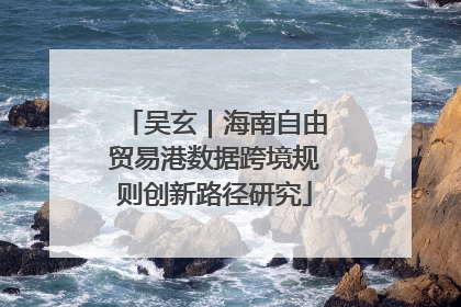 吴玄｜海南自由贸易港数据跨境规则创新路径研究