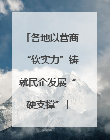 各地以营商“软实力”铸就民企发展“硬支撑”