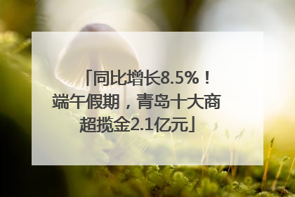 同比增长8.5%！端午假期，青岛十大商超揽金2.1亿元