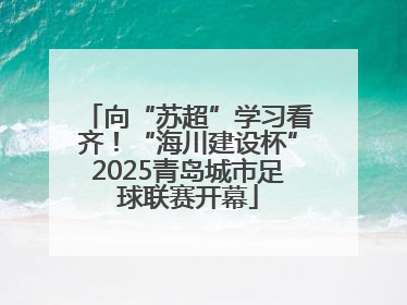 向“苏超”学习看齐！“海川建设杯”2025青岛城市足球联赛开幕
