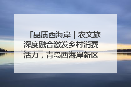 品质西海岸｜农文旅深度融合激发乡村消费活力，青岛西海岸新区的乡村振兴实践