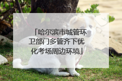 哈尔滨市城管环卫部门多管齐下优化考场周边环境