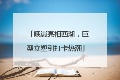 哦崽亮相西湖，巨型立塑引打卡热潮