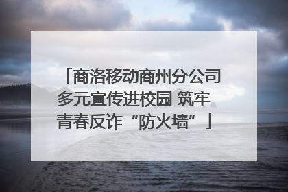 商洛移动商州分公司多元宣传进校园 筑牢青春反诈“防火墙”