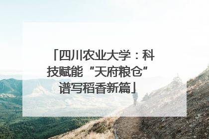 四川农业大学：科技赋能“天府粮仓”谱写稻香新篇