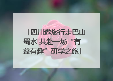 四川邀您行走巴山蜀水 共赴一场“有益有趣”研学之旅