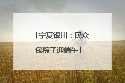 宁夏银川：民众包粽子迎端午