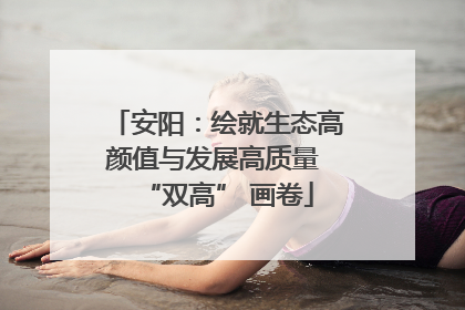安阳：绘就生态高颜值与发展高质量 “双高” 画卷