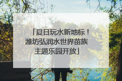 夏日玩水新地标！潍坊弘润水世界苗族主题乐园开放